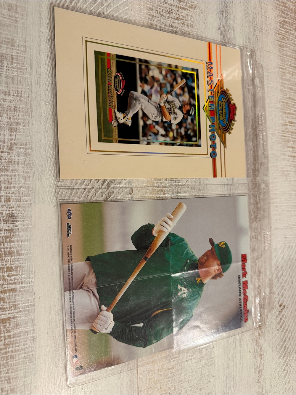 Oakland A's Mark McGwire Baseball Card - Green Jersey